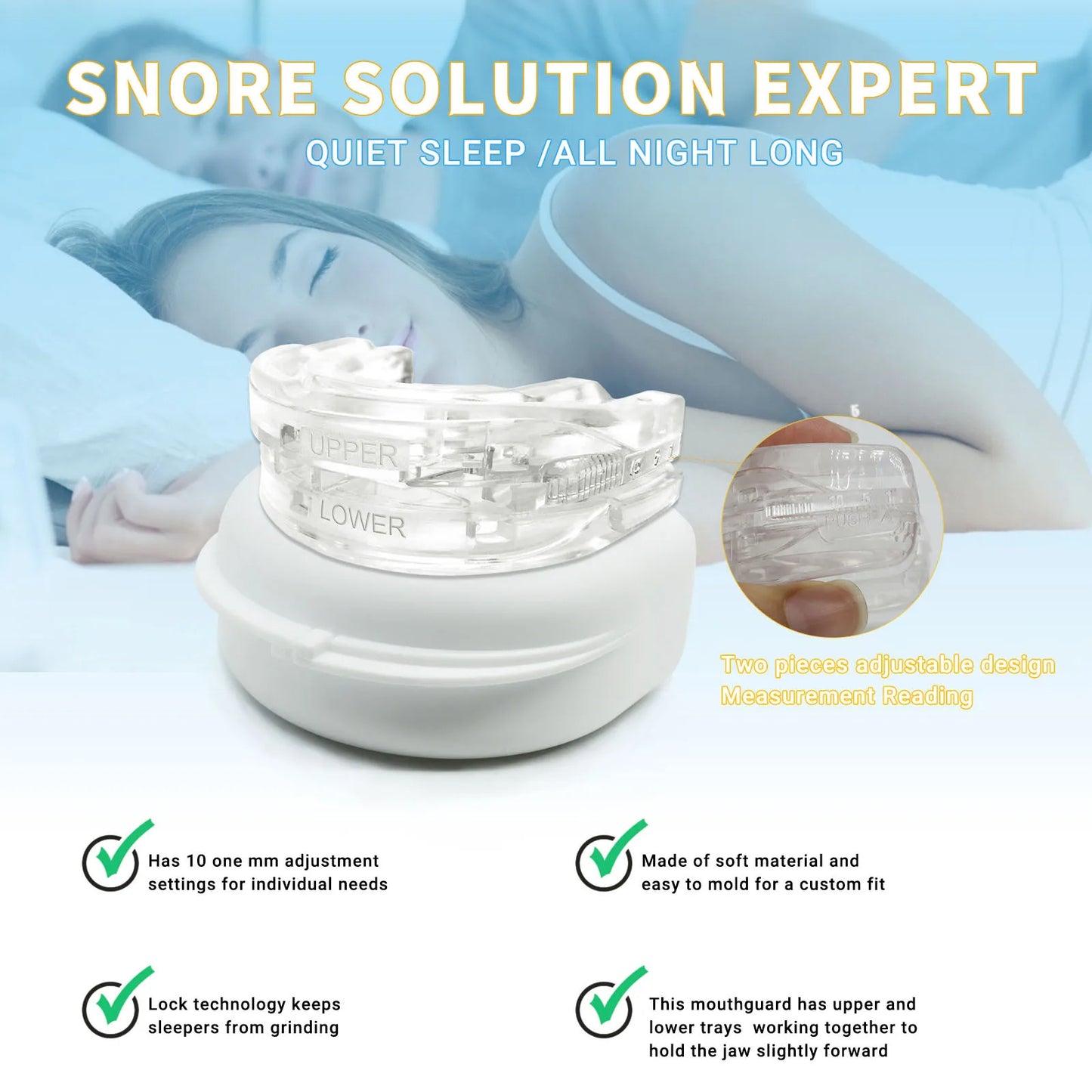 SLEEPWELL™ ANTI-SNORE MOUTHPIECE