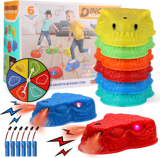 6 Pcs Dinosaur Stepping Stones