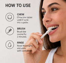 Hydroxyapatite Toothpaste Tablets