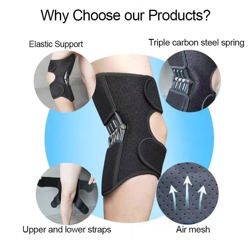 Adjustable Breathable Spring Loaded Knee Brace